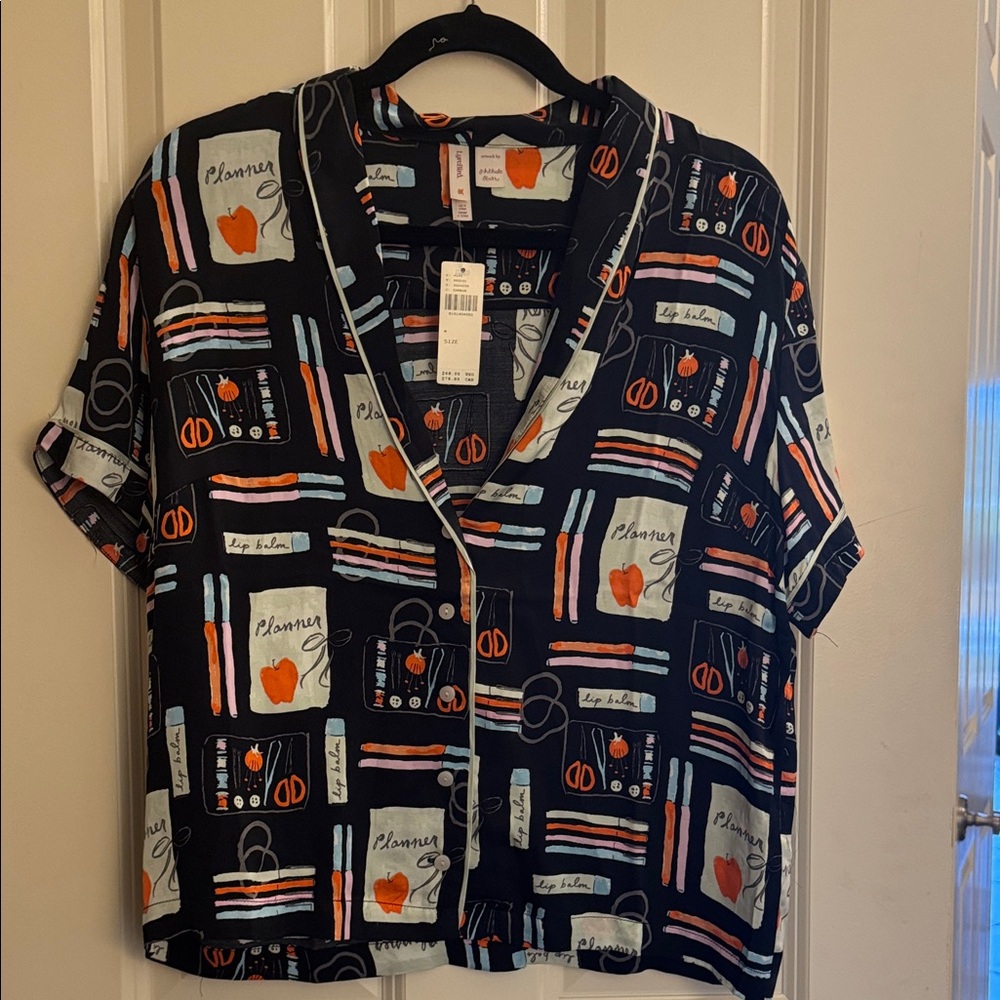 Anthropologie Carbon Pajama Top